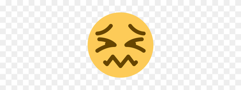 256x256 Free Confounded, Face, Sad, Cry, Unhappy, Emoji Icon Download - Sad Face Emoji PNG