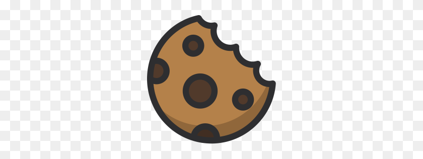 256x256 Free Cookie, Desert, Sweet, Food Icon Download Png - Cookie PNG