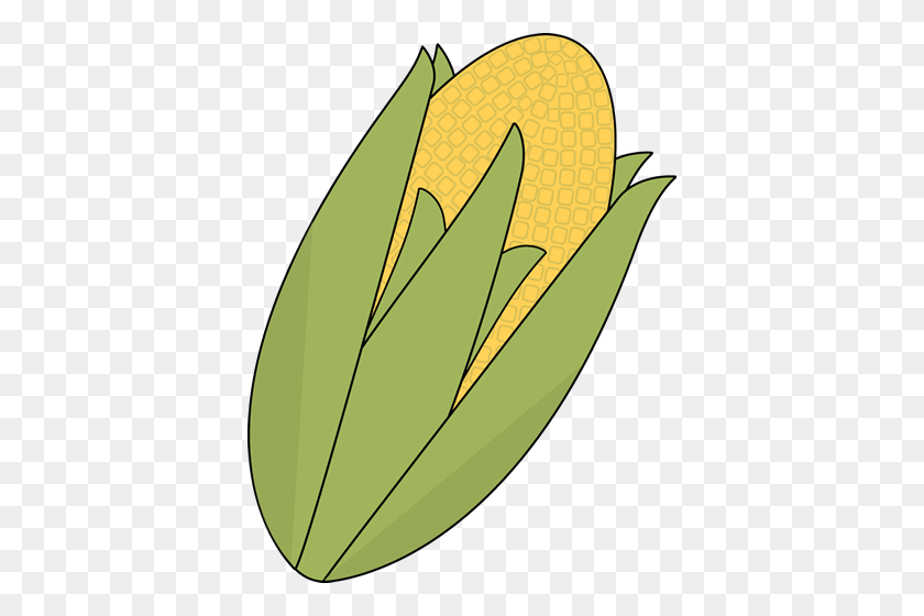 390x500 Free Corn Clip Art - Corn Stalk Clipart