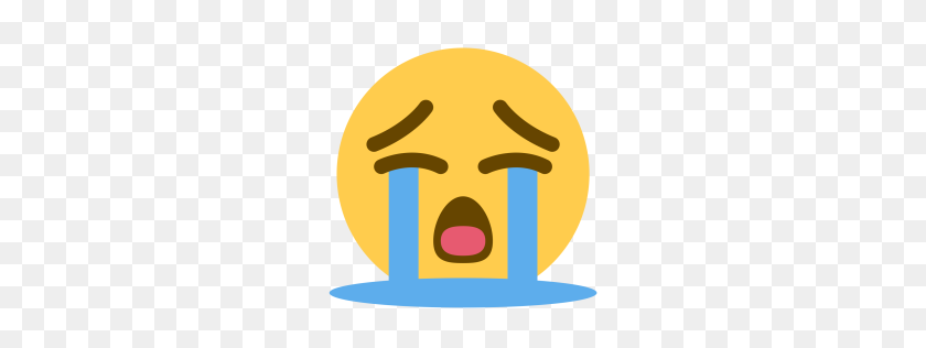 256x256 Free Cry, Face, Sad, Sob, Tear, Emoji Icon Download Png - Sad Face Emoji PNG