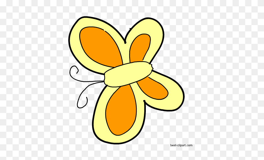 450x450 Бесплатный Клип-Арт Графика Милая Бабочка - Весенняя Бабочка Клипарт