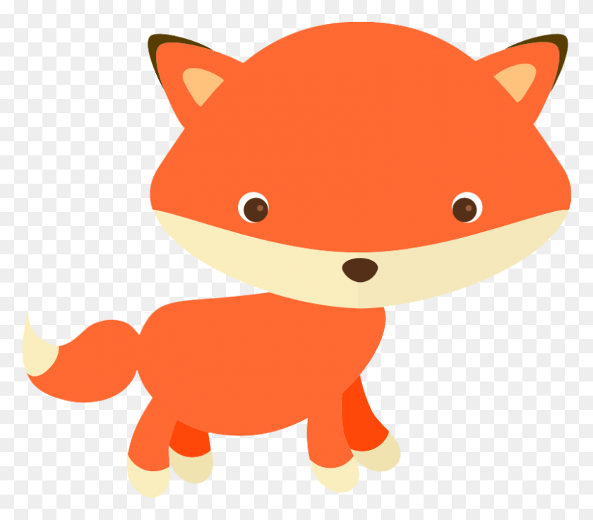 800x694 Free Cute Fox Clip Art - Sneaky Clipart