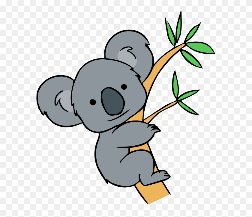 615x664 Free Cute Koala Clip Art Family Animales, Dibujos - Swinging Monkey Clipart