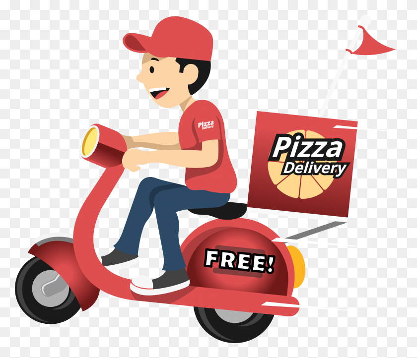 3616x3071 Free Delivery - Pizza PNG