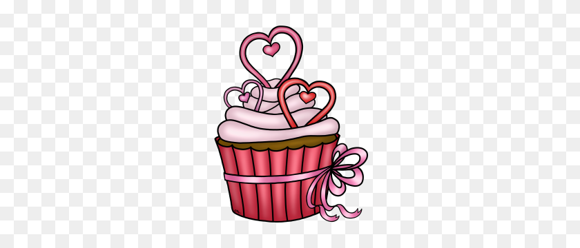 238x300 Imágenes Digitales Gratuitas San Valentín - Cupcake Clipart Free
