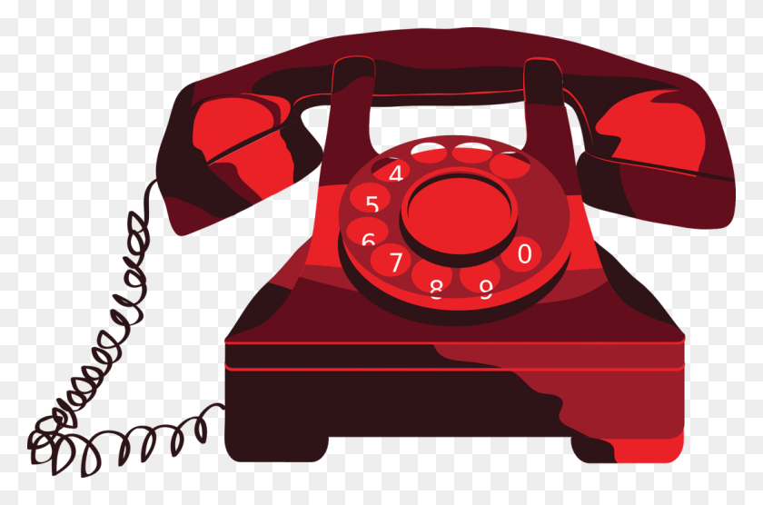 1100x700 Free Digital Images Vintage, Gif And Clip Art - Old Telephone Clipart