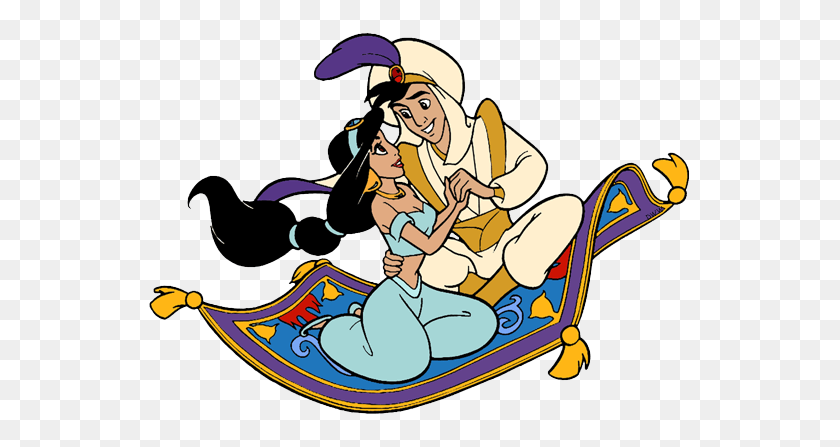 545x387 Imágenes Prediseñadas De Aladdin De Disney Gratis - Clipart De Boda De Disney