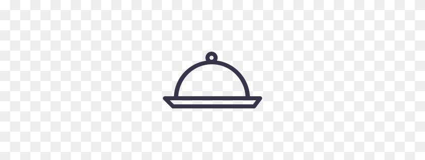 256x256 Free Dome, Plate, Kitchen, Dish, Tool, Food Icon Download - Food Plate PNG