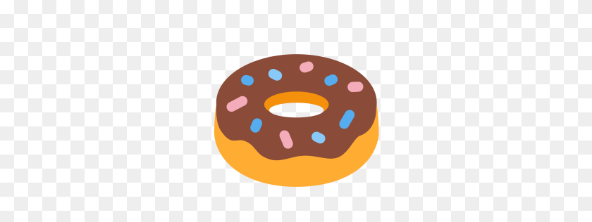 256x256 Donut Gratis, Donut, Dulce, Postre, Comida, Comida Rápida, Emoj, Símbolo - Imágenes Prediseñadas De Donut Glaseado