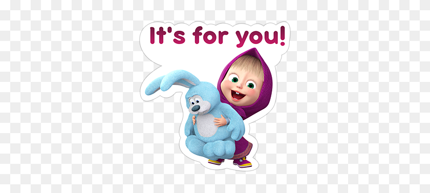 317x317 Free Download And The Viber Sticker - Masha And The Bear Clipart