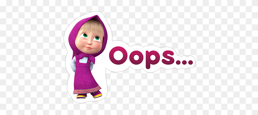 490x317 Free Download And The Viber Sticker - Masha And The Bear PNG