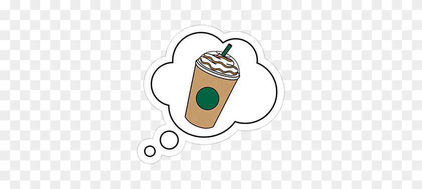 317x317 Free Download Drink Viber Sticker - Frappuccino PNG
