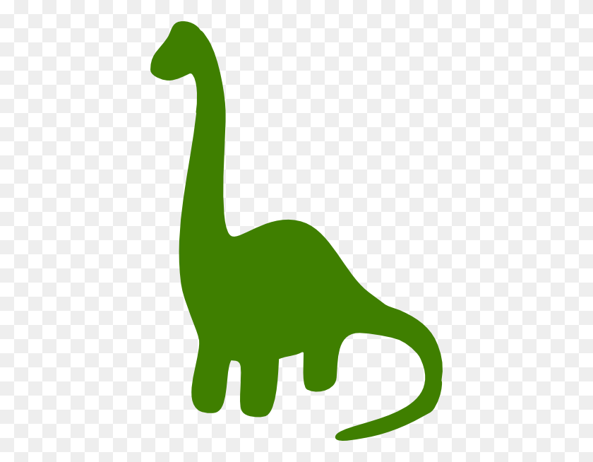 414x594 Скачать Бесплатно Зеленый Динозавр Для Вашего Творения Цветной День - Хороший Динозавр Клипарт