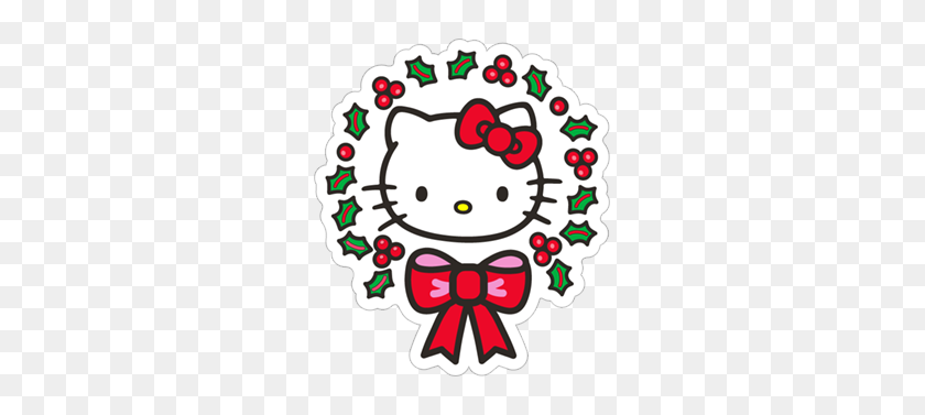317x317 Descarga Gratuita De Kitty Winter Viber Sticker - Winter Holiday Clipart