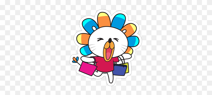 317x317 Free Download The Viber Sticker - Lion PNG