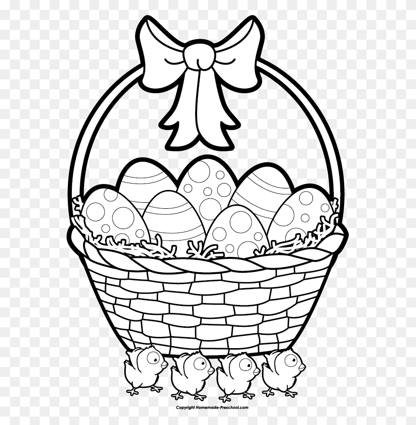571x797 Free Easter Basket Clipart - To Carry Clipart