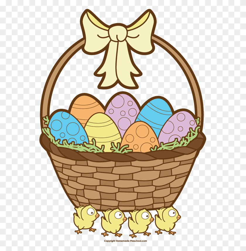 571x796 Free Easter Basket Clipart - Carry Clipart