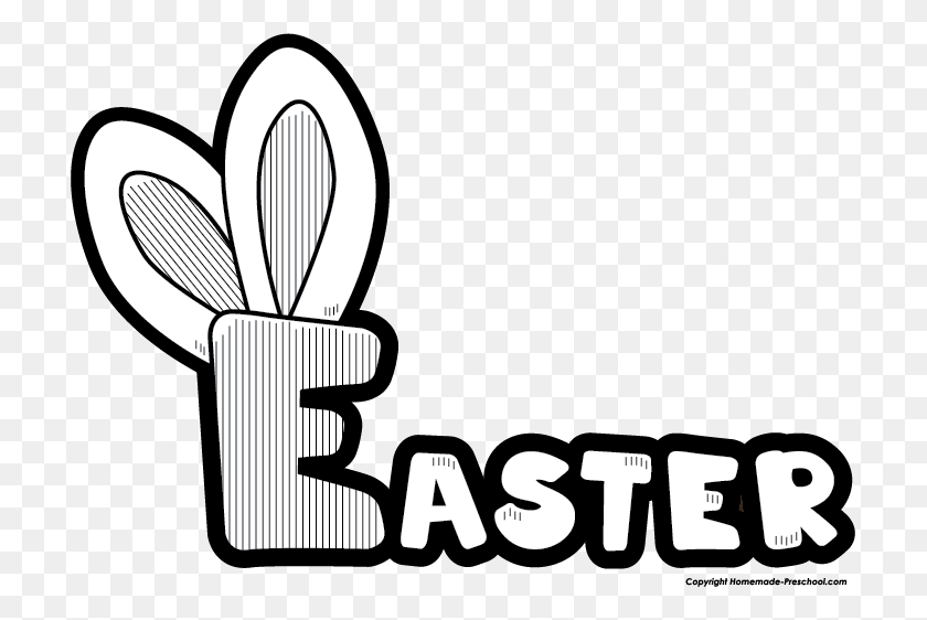 711x502 Free Easter Clipart - Easter Basket Clipart Black And White