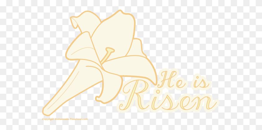 569x356 Free Easter Clipart - Jesus Is Risen Clipart