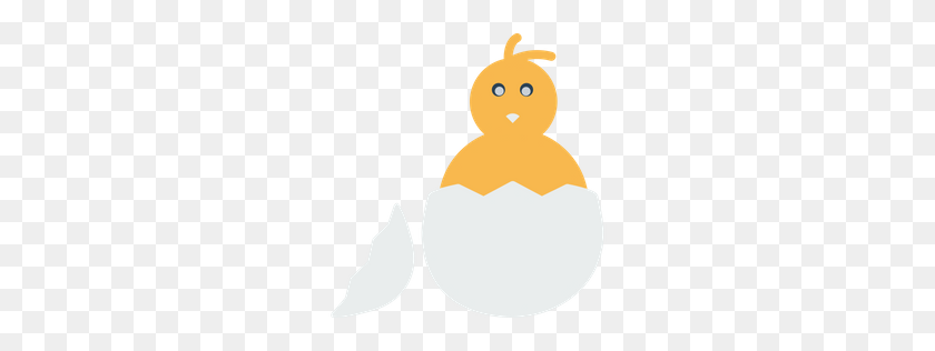 256x256 Free Easter, Day, Celebration, Egg, Chick, Baby, Broken Icon - Baby Chick PNG