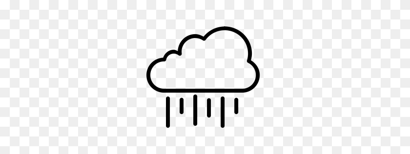 256x256 Free Ecology, Environment, Weather, Season, Rain, Cloud Icon - Rain Cloud PNG