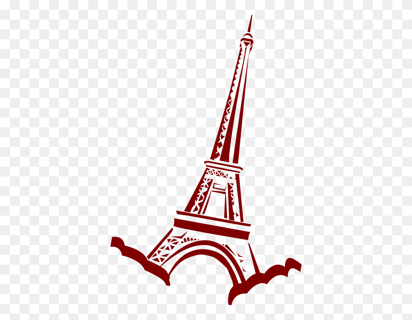 390x593 Free Eiffel Tower Clip Art Pictures - The Thinker Clipart