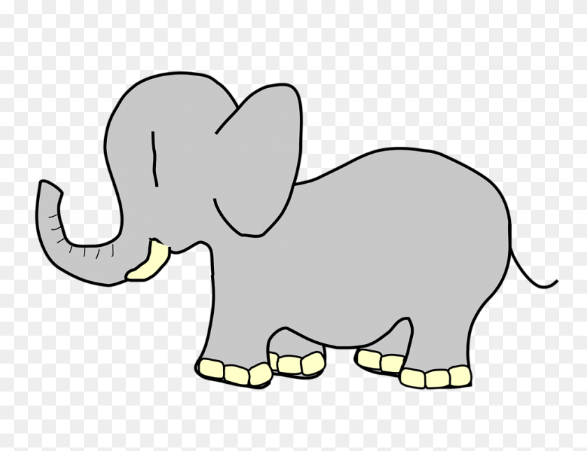 958x719 Imágenes De Dibujos Animados De Elefante Gratis - Clipart De Cara De Elefante