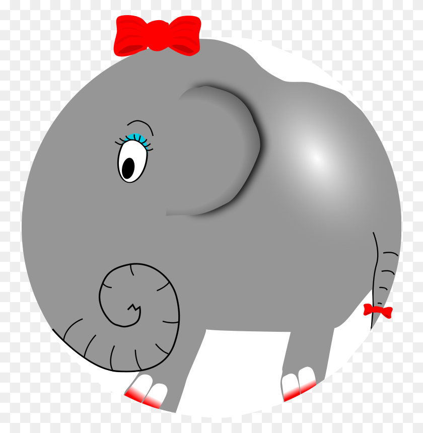 754x800 Free Elephant Clipart And Animations - Elephant Trunk Clipart