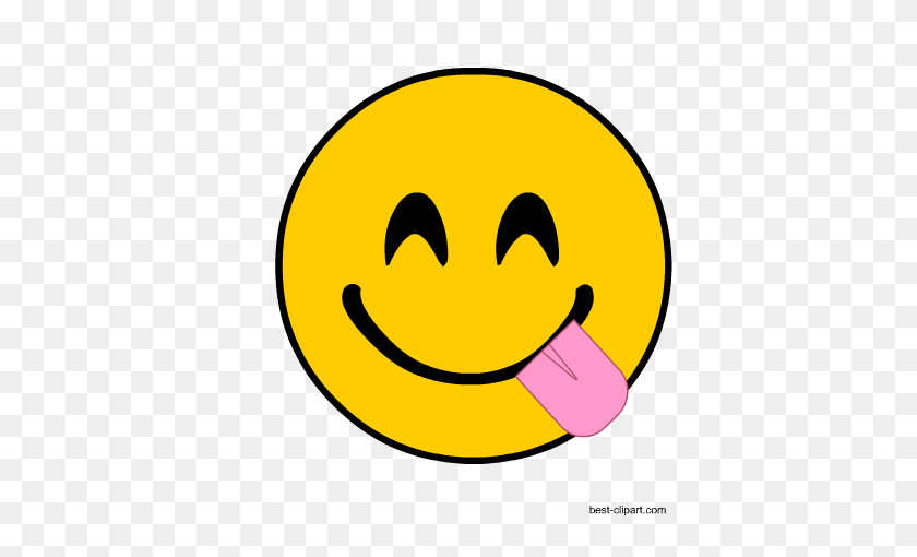 450x450 Free Emoji Clip Art - Tongue Clipart