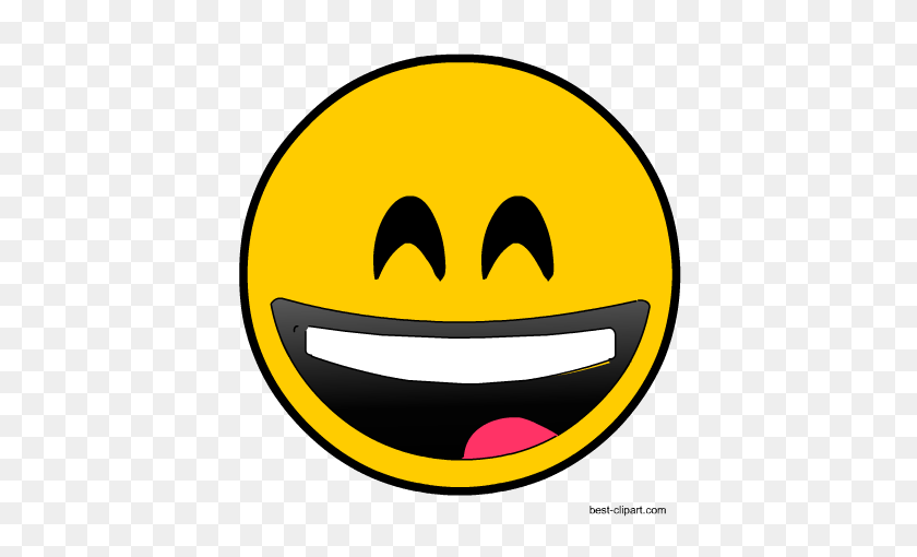 450x450 Free Emoji Clip Art - Wink Emoji Clipart