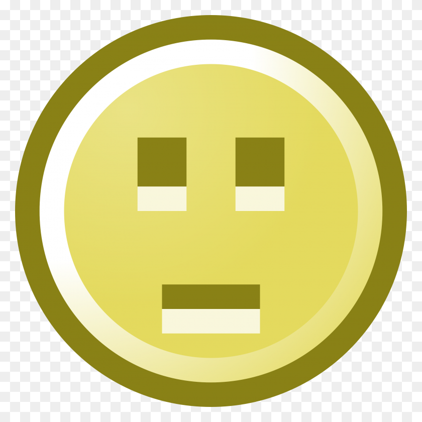 3200x3200 Free Emotionless Smiley Face Clip Art Illustration - Wink Emoji Clipart