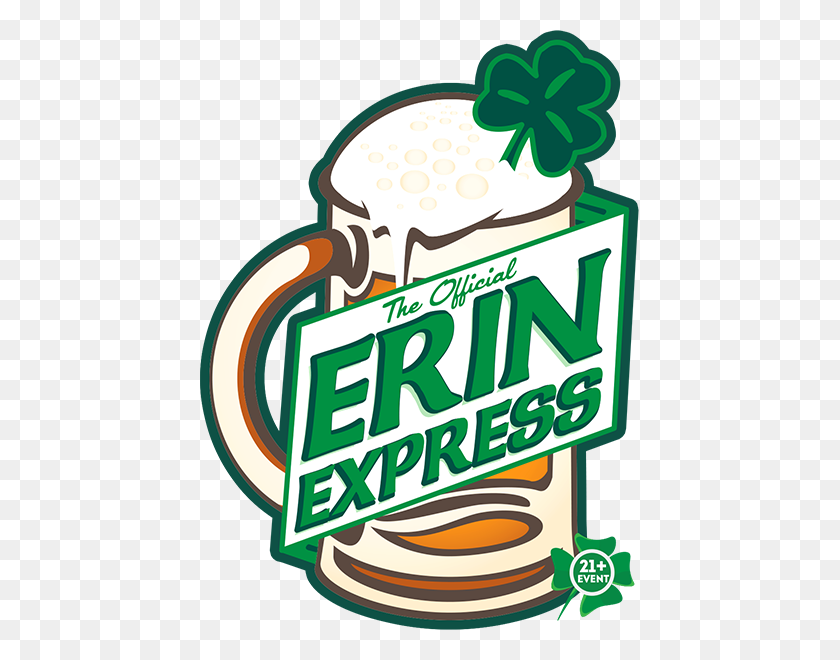 439x600 Free Erin Express Official Philadelphia St Patricks Day Bar - Polar Express Train Clip Art