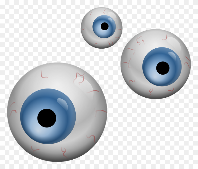 850x720 Free Eyeball Clipart - Eyeballs PNG