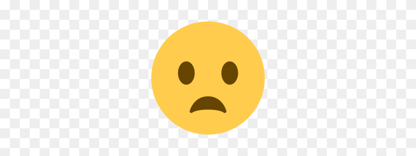 256x256 Free Face, Frown, Big, Sad, Emoji Icon Download Png - Frown PNG