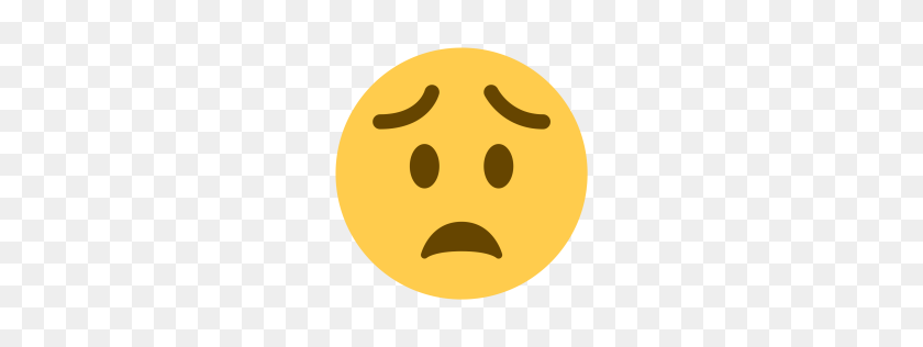 256x256 Free Face, Worried, Sad, Emoji Icon Download Png - Sad Face Emoji PNG