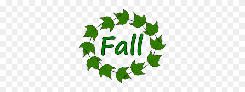 300x256 Free Fall Vector Leaves - Fall Scene Clipart