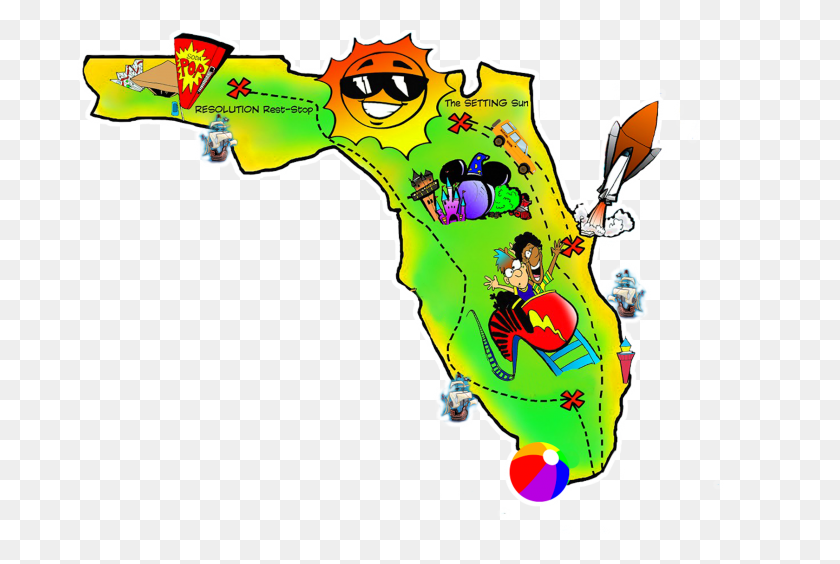 2500x1617 Бесплатно! Клипарт Карты Флориды - Клипарт Карты Флориды