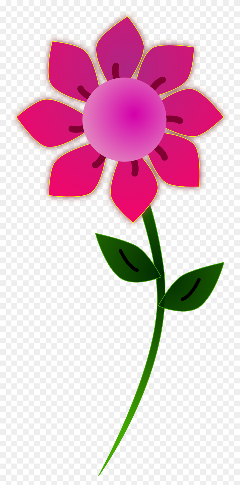 999x2095 Free Flower Clip Art Graphics Of Flowers For Layouts Image - Apple Border Clipart