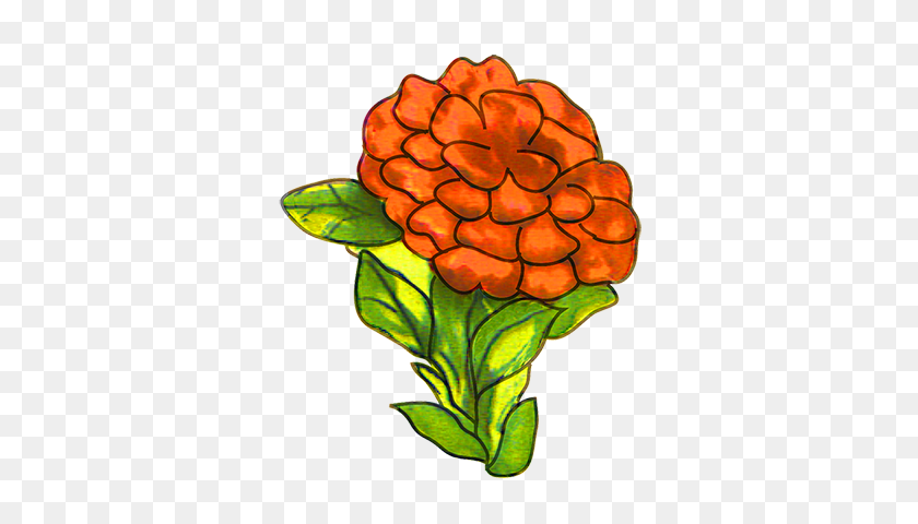 354x420 Бесплатный Цветочный Клипарт - Винтажная Роза