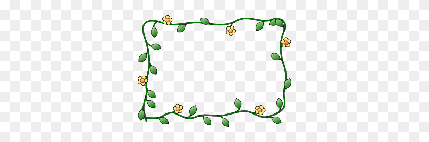 300x219 Free Flower Frame Clipart Png, Flower Frame Icons - Frame Clipart PNG