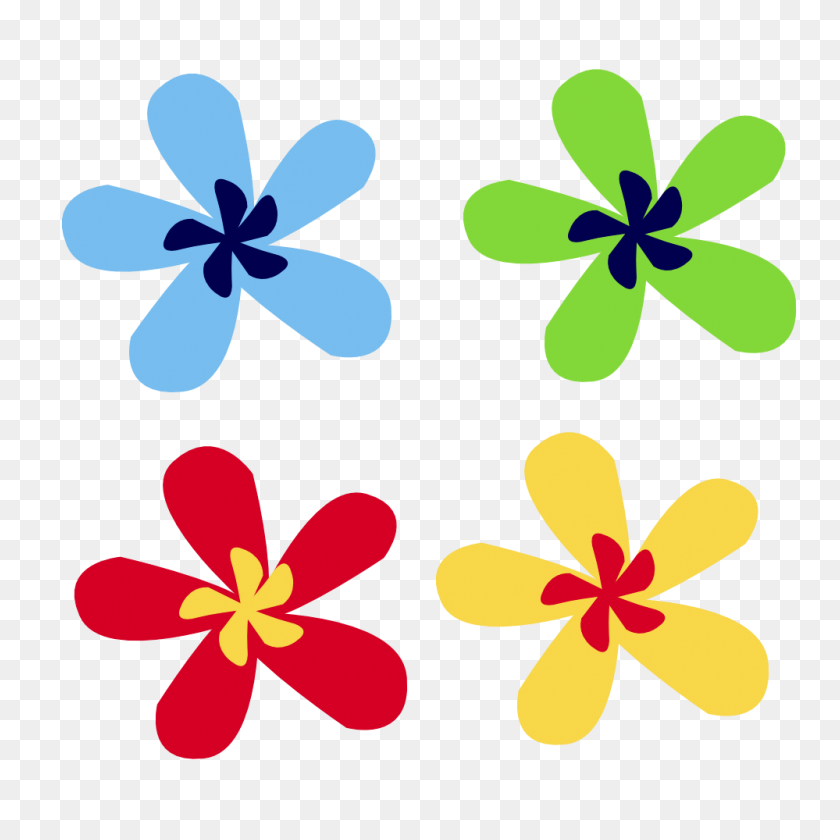 999x999 Free Flower Graphics Floral Images - Floral Pattern PNG