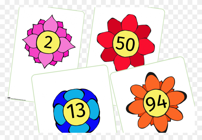 1000x667 Free Flower Number Line Early Years - Number Line PNG