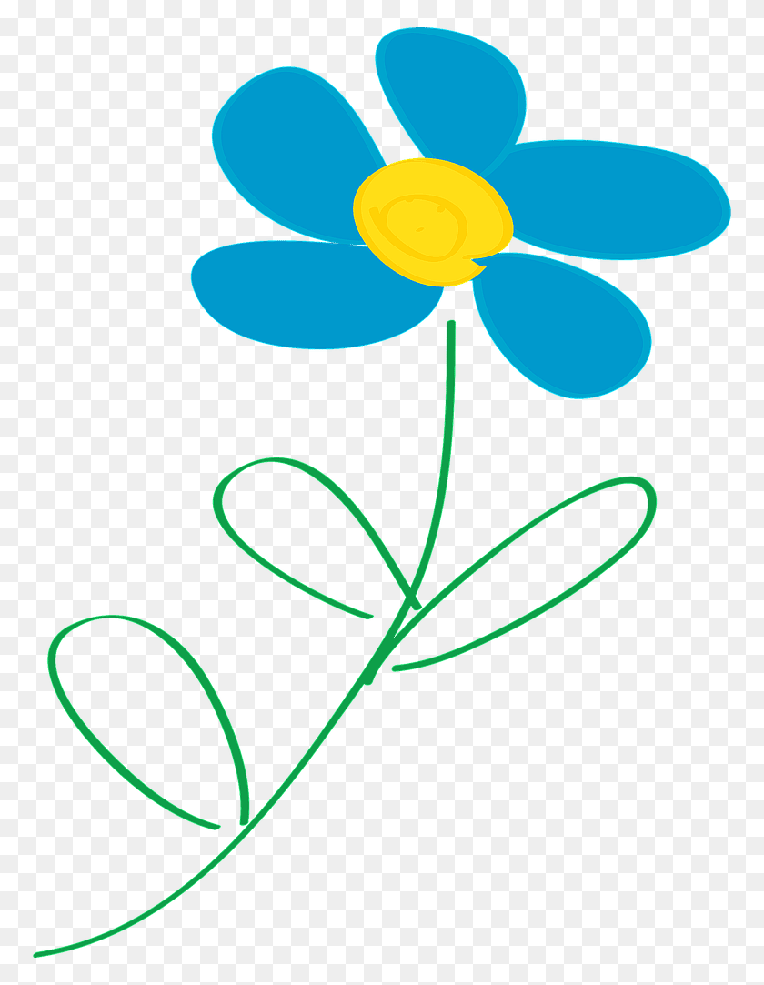 768x1023 Free Flowers Clip Art - Yellow Flower Clipart