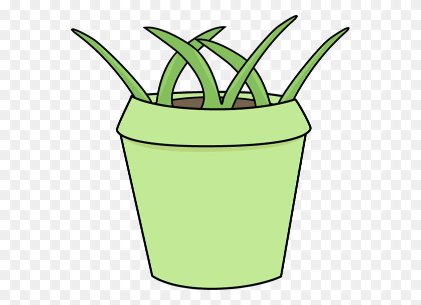 556x550 Free Flowers Clipart - Flower In A Pot Clipart