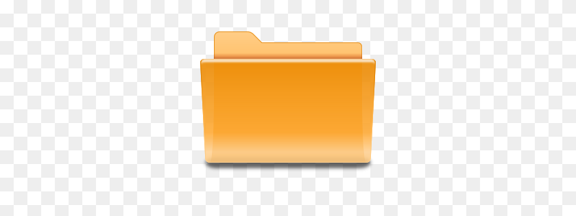256x256 Оранжевый Значок Бесплатной Папки - Значок Папки В Формате Png