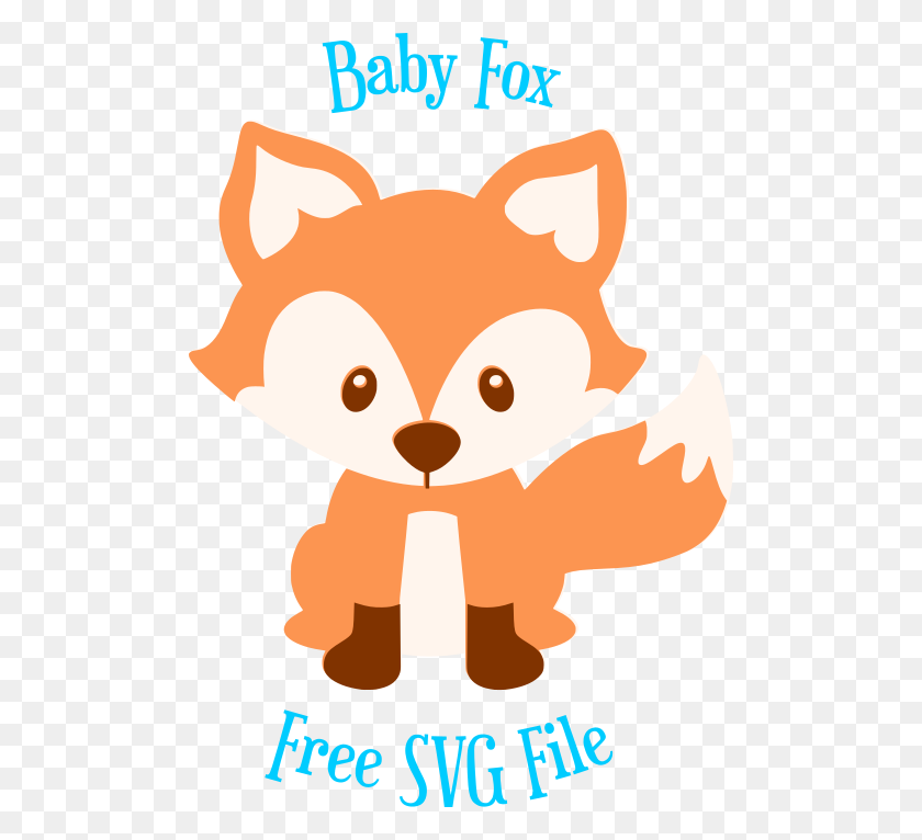 496x706 Free Fox Cute Woodland Animal - Welcome Baby Clipart