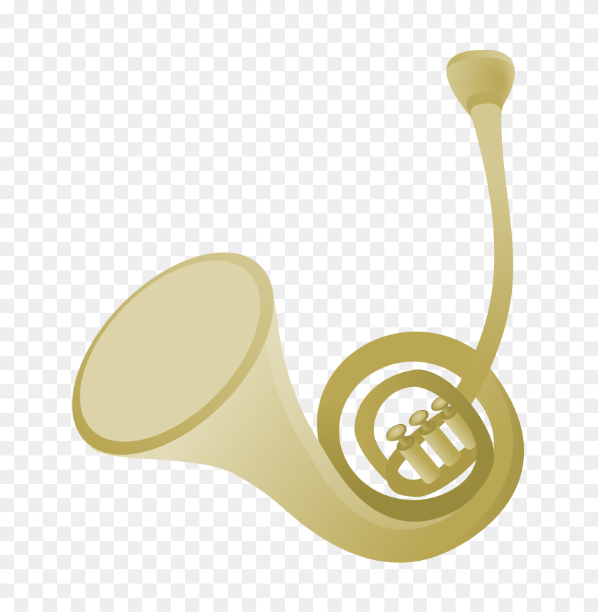 707x800 Free French Horn Clip Art - French Horn Clipart