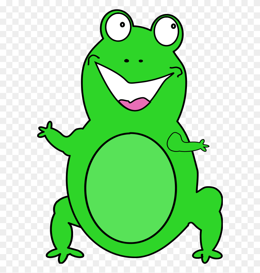 600x821 Free Frog Clip Art Drawings And Colorful Images - Frog Outline Clipart