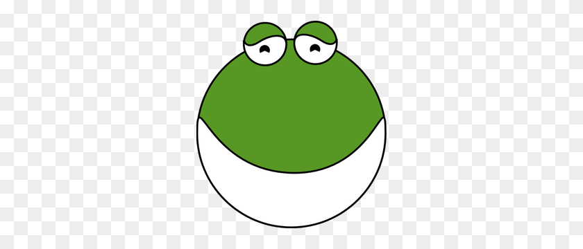 274x300 Free Frog Vector Art - Frog Face Clipart