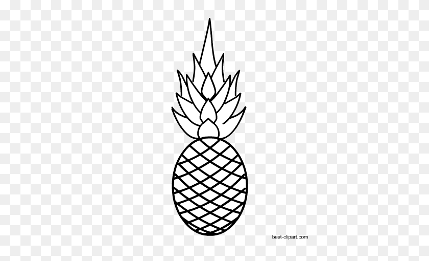 450x450 Free Fruits Clip Art Images And Graphics - Pineapple Clipart Black And White